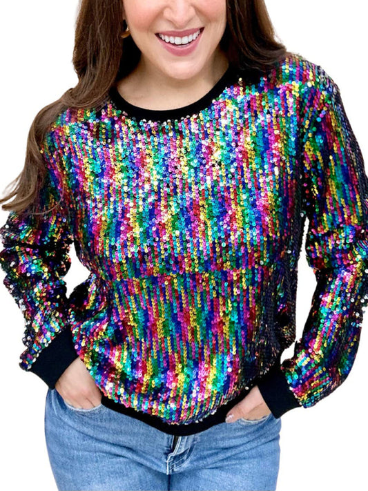 Sequined Pullover