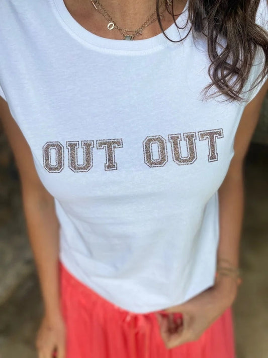 Out Out Glitter Short Sleeve T-Shirt