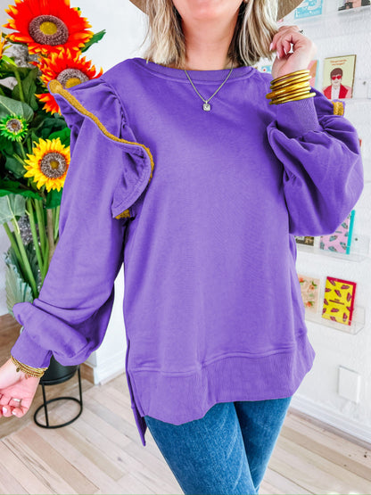 OLIVE YOU FOREVER SWEATSHIRT TOPS - GREEN