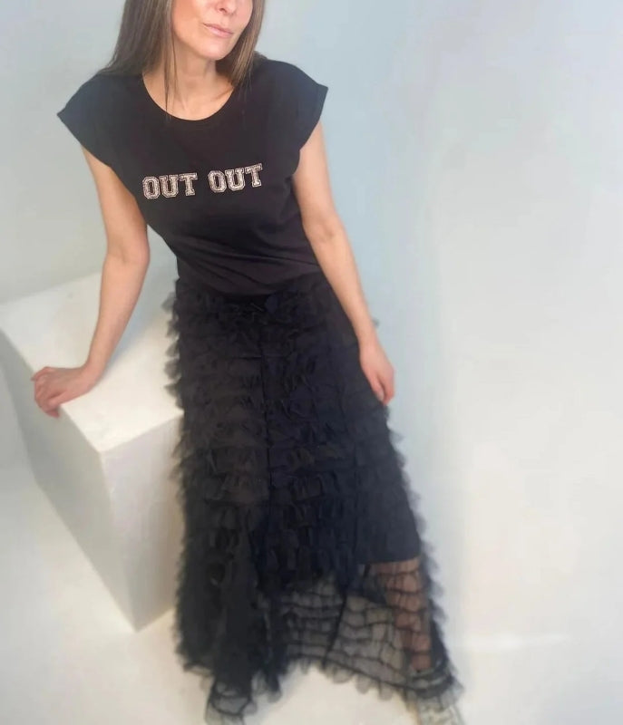 Out Out Glitter Short Sleeve T-Shirt